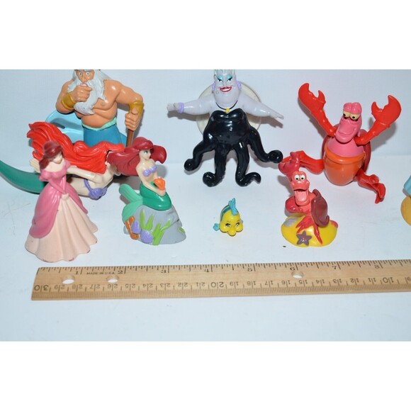 Vtg Disney Princess Ariel Little Mermaid Figures Lot Cake Toppers Sea Witch - Picture 5 of 6